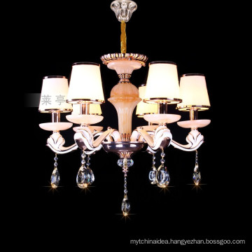 European Style Crystal Chandelier creative living room chandelier/ zinc alloy American bedroom pendant